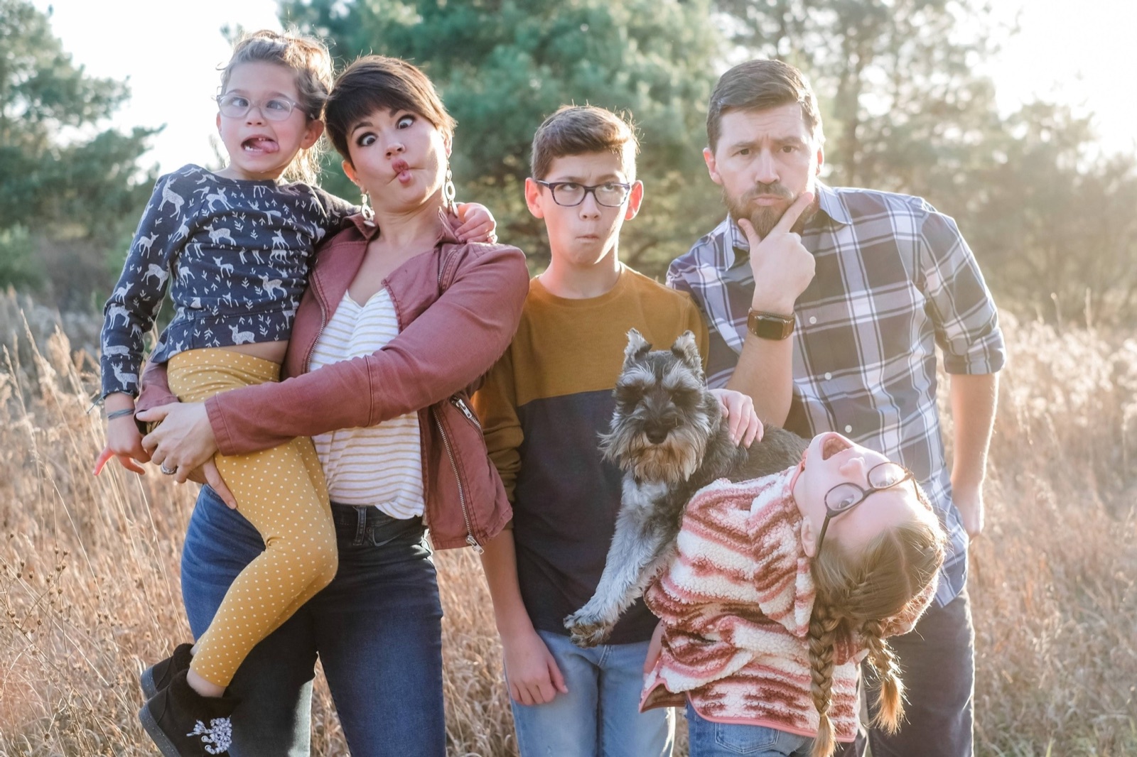 Ryan Koral with his family